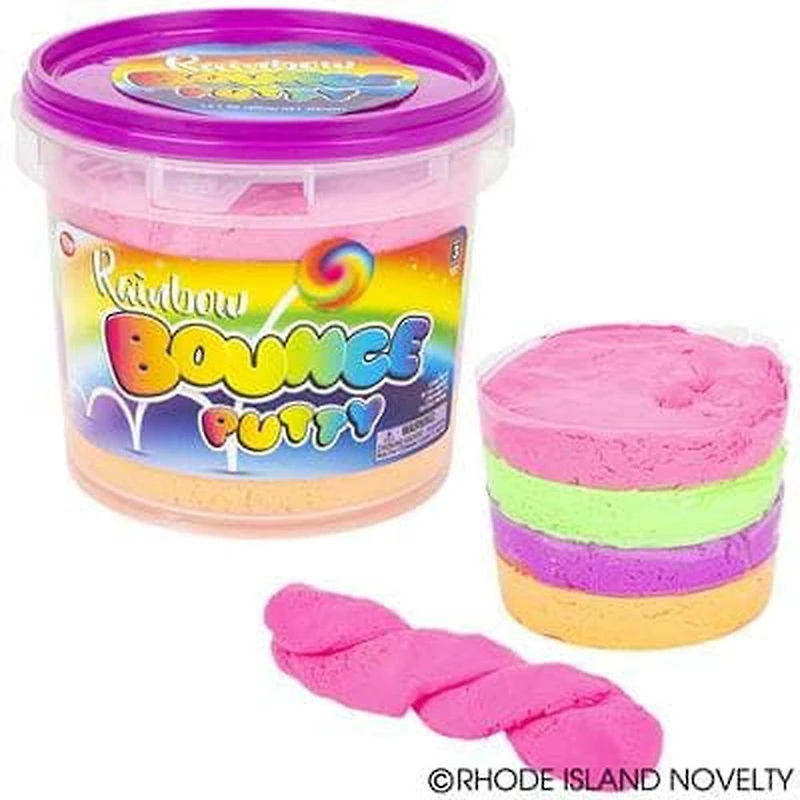 Jumbo Rainbow Bouncing Putty Bucket