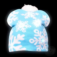 Snowflake Light-Up Beanie Hat