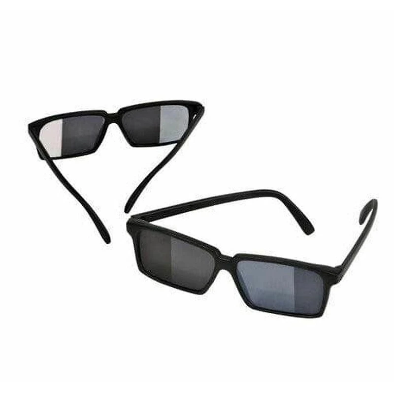 Spy Look Behind Glasses