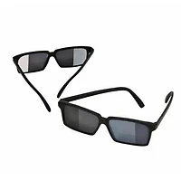 Spy Look Behind Glasses
