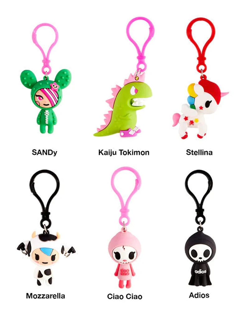 Tokidoki Characters Bag Clips Series 1 Blind Box