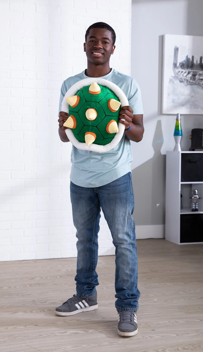 Club Mocchi- Mocchi- Super Mario™ Bowser Shell Mega Plush Toy, 15 inch