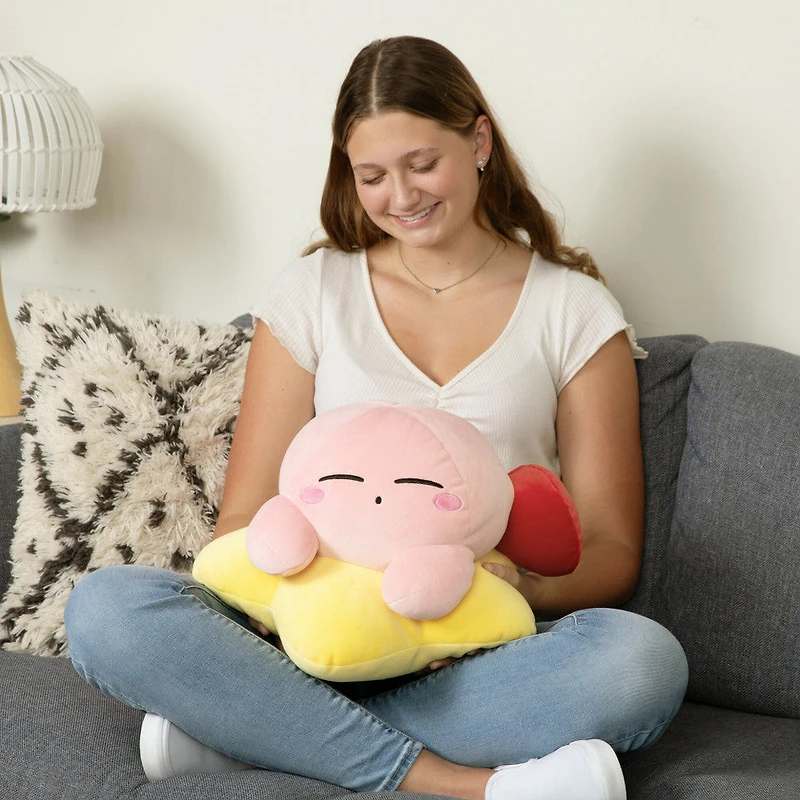 Club Mocchi-Mocchi- Warp Star Kirby – Mega Plush Toy – 15 inch