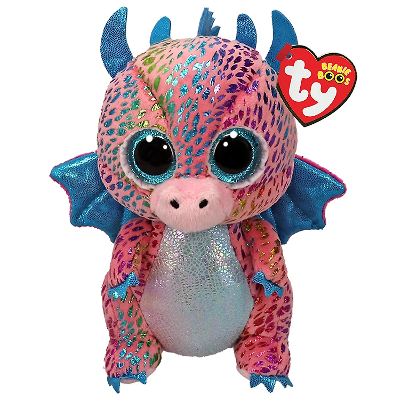 Beanie Boo - Flint Multicolored Dragon - 6" Small