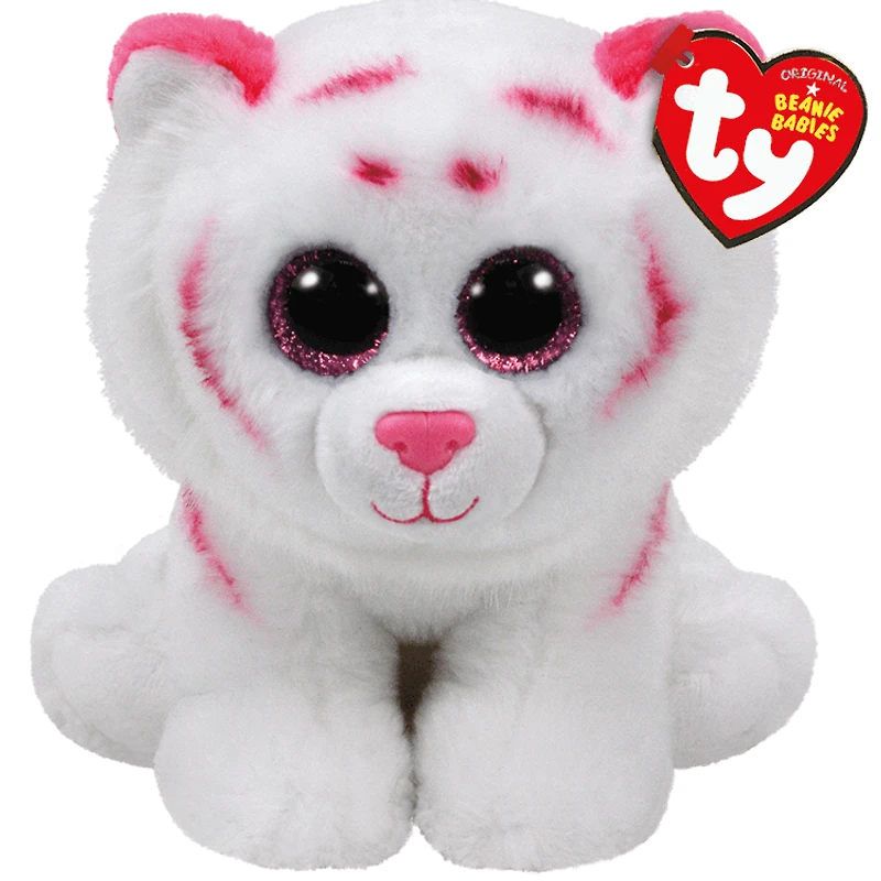 Ty Classic Plush - Tabor - Pink and White Tiger