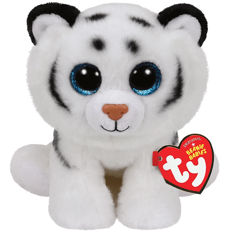 Ty Classic Plush - Tundra - White Tiger - Medium 13"