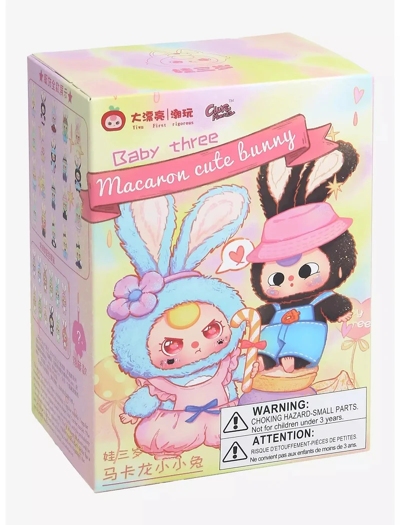 Baby Three Macaron Cute Bunny Plush Blind Box