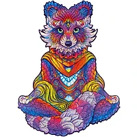 Emanating Racoon Wooden Puzzle