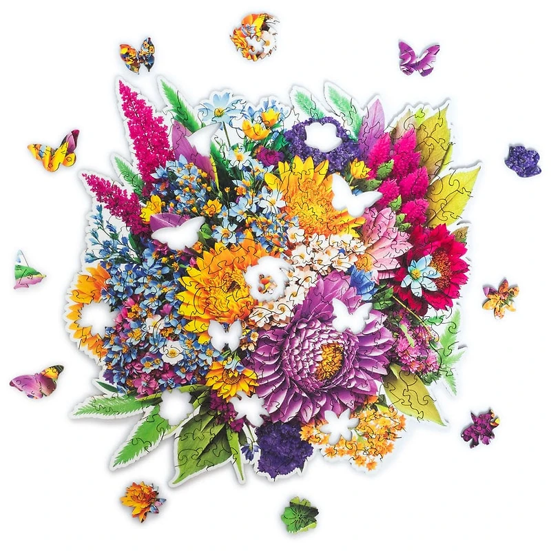 Flora - Blooming Bouquet Wooden Puzzle - 200 Pieces
