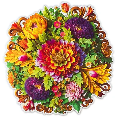 Flora - Charming Bouquet Wooden Puzzle - 200 Pieces