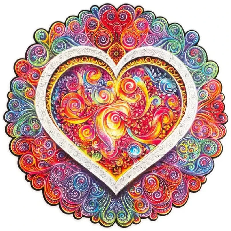 Mandala - Conscious Love Wooden Jigsaw Puzzle