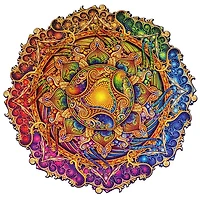 Mandala - Inexhaustible Abundance Wooden Jigsaw Puzzle