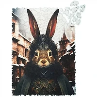 Pop-Art - Count Rabbit Wooden Puzzle - 250 Pieces