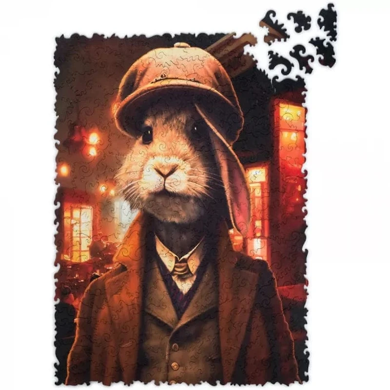 Pop-Art - Thomas Rabbit Wooden Puzzle - 250 Pieces