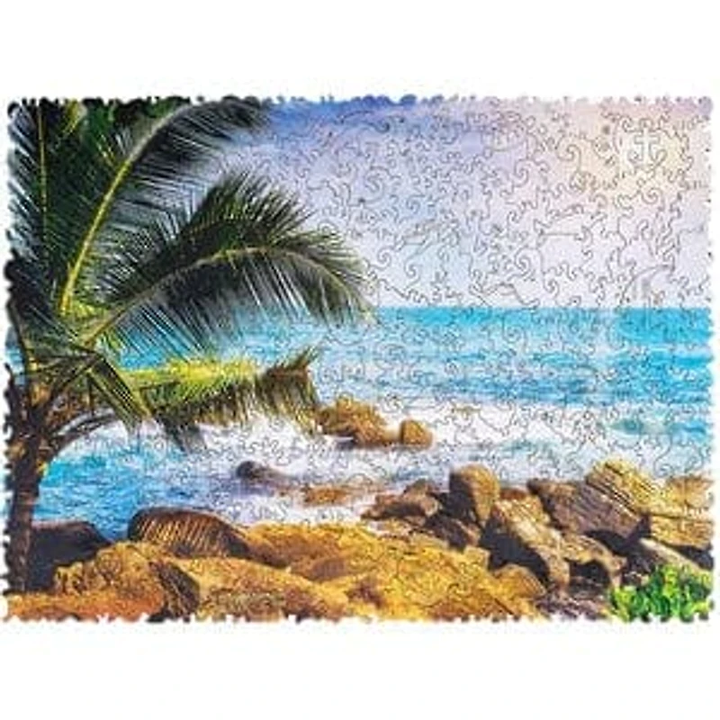 Tropical Beach Wooden Jigsaw Puzzle
