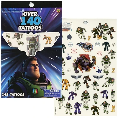 Buzz Lightyear 4 Sheet Tattoo Book