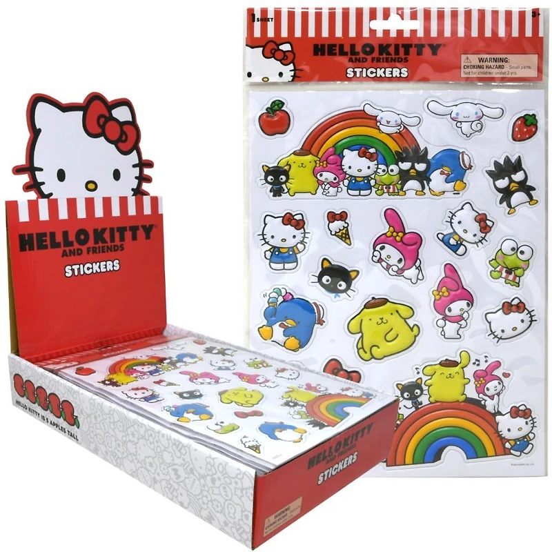 Hello Kitty "Red" Raised Sticker Sheet