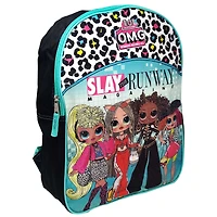 LOL OMG! 15" Plain Front 1 Pocket Backpack