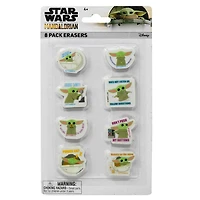 Mandalorian The Child 8 Pack Eraser on blister card