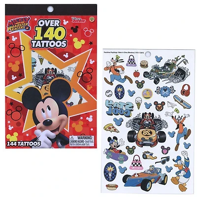 Mickey Roadsters 4 Sheet Tattoo Book