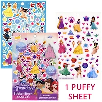 Princess Sticker Book with Puffy Stickers 4 Sheet