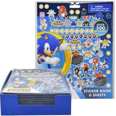 Sonic 8x10" 6 Sheets Sticker Book
