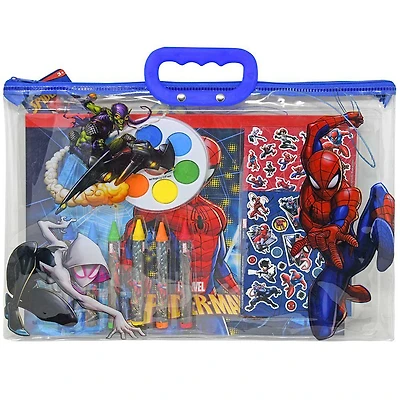 Spiderman 12 Piece Stationery in Zipper Tote Set