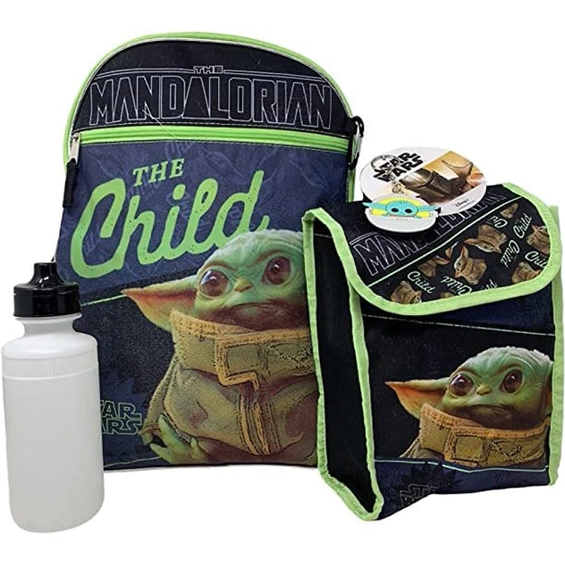 Star Wars "The Child" Baby Yoda 16" Backpack 5pc W/ Lunch Kit