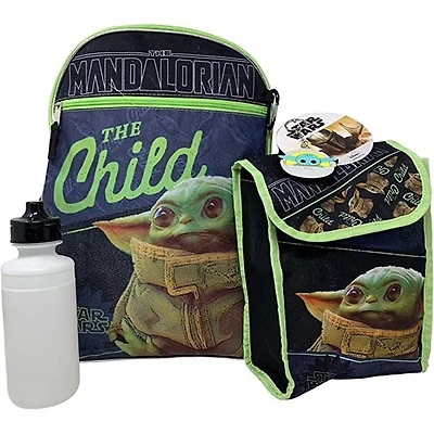 Star Wars "The Child" Baby Yoda 16" Backpack 5pc W/ Lunch Kit