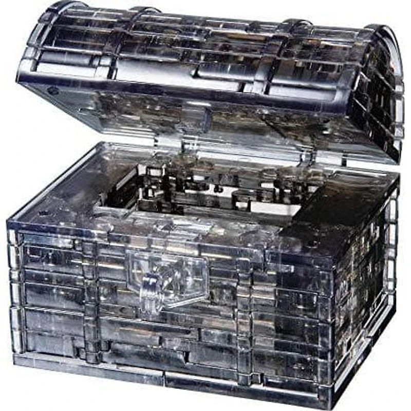 3D Crystal Puzzle - Black Treasure Chest