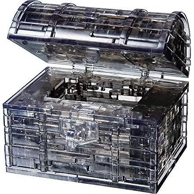 3D Crystal Puzzle - Black Treasure Chest