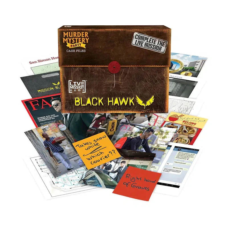 Murder Mystery Party - Case Files: Mission Black Hawk