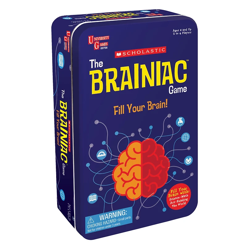 Scholastic Brainiac Game Tin
