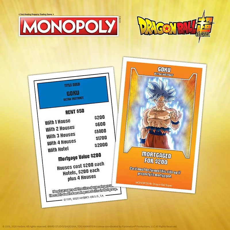 Dragon Ball: Super Monopoly Game