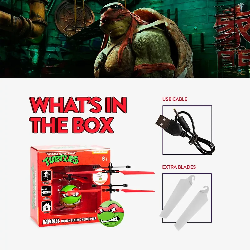 Nickelodeon TMNT Raphael UFO Ball  Helicopter
