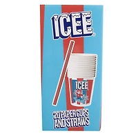 ICEE 20 Paper Cups & Straws