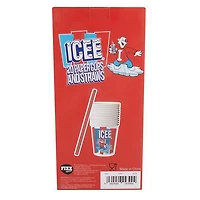ICEE 20 Paper Cups & Straws