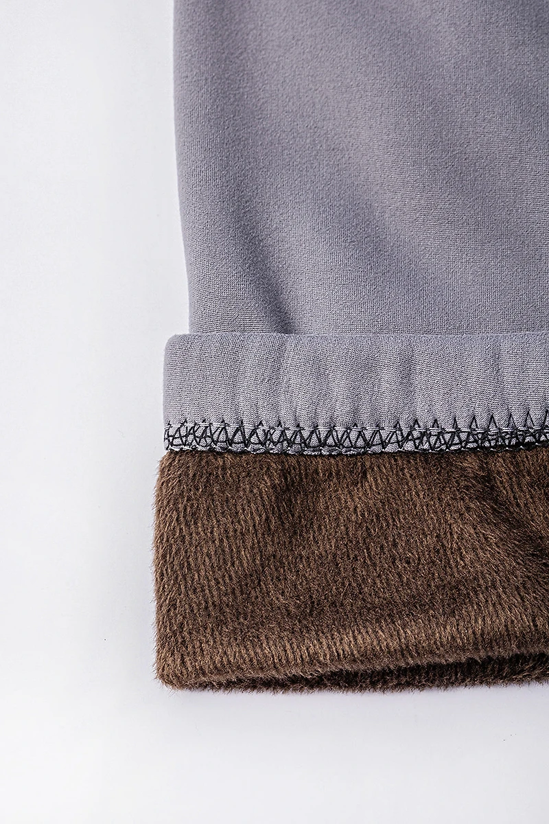 Stormy Gray - Cozy Lined Leggings