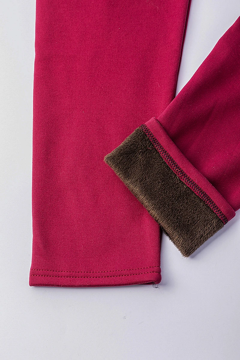 Red Velvet - Cozy Lined Leggings