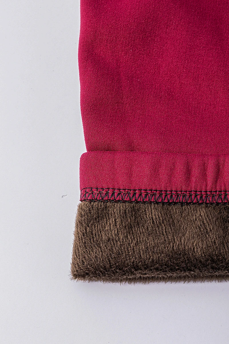 Red Velvet - Cozy Lined Leggings