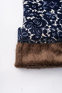 Blue Pattern - Cozy Lined Leggings