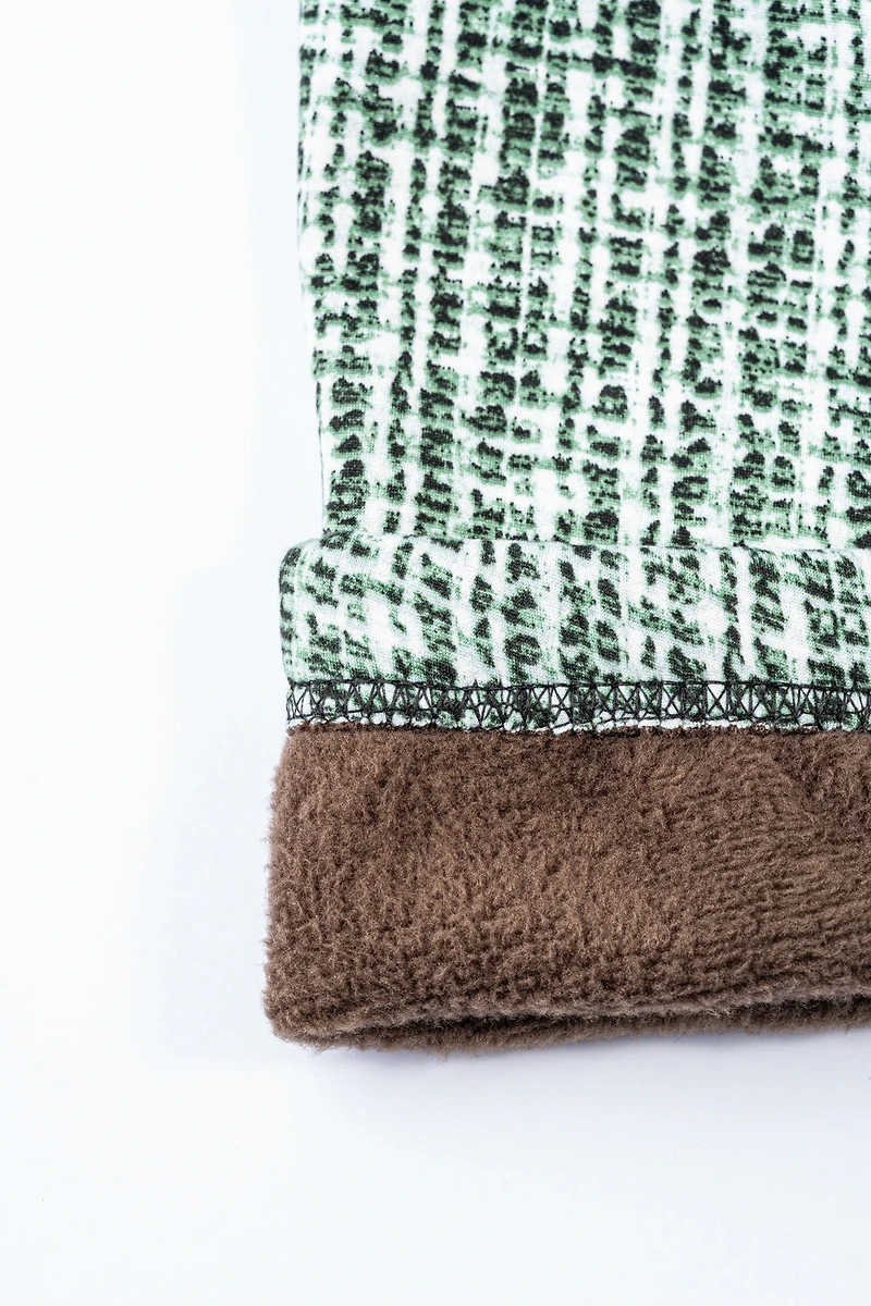 Green Design - Cozy Lined Leggings