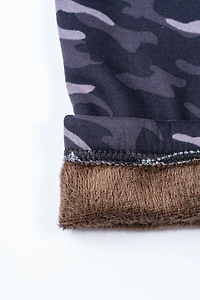 Purple Camouflage - Cozy Lined Leggings