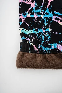 Neon Splatter - Cozy Lined Leggings
