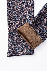 Leaf Print - Cozy Lined Leggings