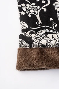 Fleurs beiges - doublées confortables