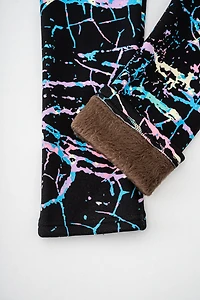 Neon Splatter - Cozy Lined Leggings