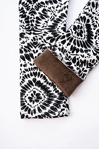 Black Splash - Cozy Lined Leggings