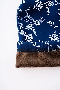 Blanc en jardin bleu - doublé confortable