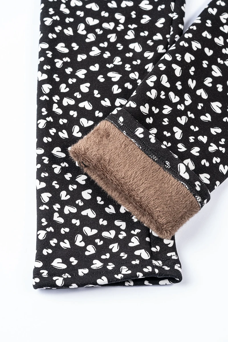 Little Hearts - Cozy Lined Leggings